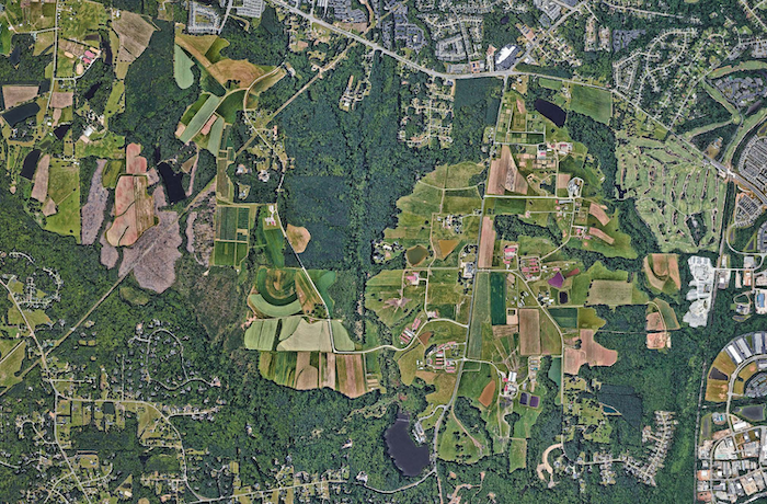 aerial view of the Lake Wheeler Road Field Laboratory