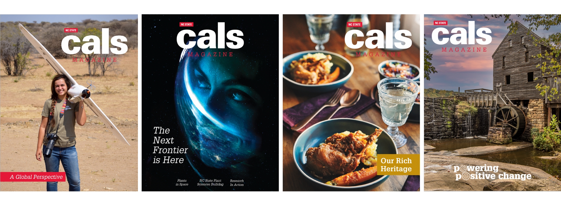four recent covers of CALS Magazine